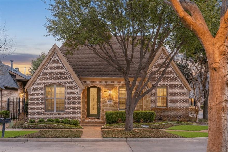 Sophisticated. Built to impress. Designed for extraordinary value and an elevated lifestyle. Hidden away in the charming, ultra-private & gated community of Cambridge Gate in North Dallas, 6166 Stapleford Circle is a true single-story 3-bedroom home, a rare find in the community.
Original owners, incredibly maintained, and customized with the builder to add the extra bells and whistles. With abundant natural light, sky-like ceilings, perfectly refinished hardwood floors, and an effortless flow, this home is designed for elegance & ease. The large, open living area, dining room, and completely renovated kitchen are seamlessly complemented by custom cabinets & built-ins, high-end SS appliances, 5-burner gas cooktop, custom vent hood, and beautiful Quartz counters. The large living room and custom stone fireplace overlook the pretty side yard and patio, just right for morning coffee or tranquil evenings. A relaxing primary suite with seating area beckons you to unwind in style, with a vaulted ceiling and peaceful views to the side patio. A spa-like bath, long double vanity, soaking tub, separate shower, and an enormous 3-tier closet complete your retreat. Two additional large bedrooms and two generous bathrooms up front are separate and perfect for guests, plus a dedicated office sits between the bedrooms with pretty views to the front. Here, maintenance is a breeze, with a lifestyle of simplicity, quality, flexibility, and privacy. A recently replaced HVAC will help ensure you're comfortable year-round. Cambridge Gate is an exclusive enclave of only 55 homes with beautifully manicured lawns and green spaces, offering a peaceful, secure setting where luxury and casual elegance blend seamlessly. Great neighbors and neighborhood events will help you easily feel at home. Convenient to shopping, outstanding restaurants, Trader Joe’s, Whole Foods, Central Market, GB-190, Tollway, and the best that North Dallas has to offer. It’s simply unmatched!