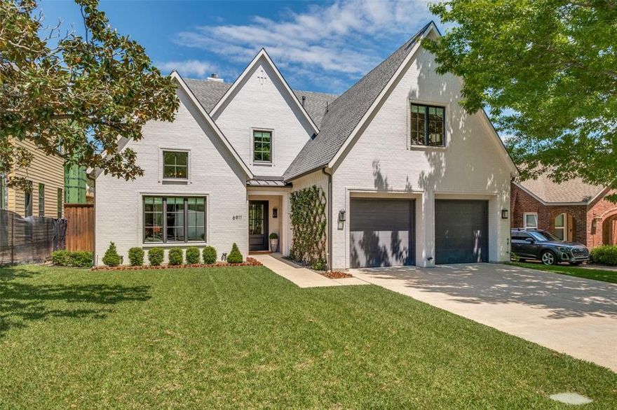 Welcome to this stunning, thoughtfully designed 5-bedroom custom Lakewood home, perfectly situated on an oversized lot with a sparkling pool and mature shade trees. Designed for both everyday living and effortless entertaining, the open floor plan flows seamlessly into a 400 SF outdoor covered living space complete with a built-in 36” grill, fridge, and ice chest. Enjoy the back patio in comfort year-round with the recently added retractable, remote-controlled shades that create a cool, bug-free environment while maintaining the open-air ambiance of the outdoors. The gorgeous kitchen features a large island and a hidden walk-in prep pantry, combining beauty and function. Off of the living area you will find an additional living area perfect for a playroom, office, or mahjong room. A private downstairs guest suite with ensuite bath offers the ideal setup for visitors or multigenerational living. Upstairs, you’ll find the spacious primary suite, three additional bedrooms, laundry, and a versatile flex space. Additional highlights include a rare 3-car garage, oversized attic, smart home features, and abundant storage throughout. Enjoy walkability to Lakewood Country Club (currently undergoing exciting renovations) and convenient Lakewood Elementary bus pickup just steps away.