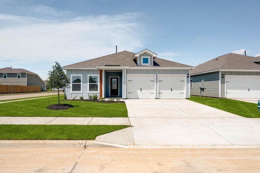 Make first impressions count with this beautiful, new-construction home in Fort Worth. This single-story, three-bedroom, two-bath home is bursting with character. The heart of the home is open to the family room and dining room, creating the ideal entertainment area. The master suite is the perfect place to retreat to, with peaceful backyard views, an en-suite bathroom and a walk-in closet. Homebuyers will appreciate the array of stunning upgrades that come included with the home. Granite countertops, energy-efficient kitchen appliances, luxury vinyl-plank flooring, a Wi-Fi-enabled garage door opener and many more are included at no extra cost to you!