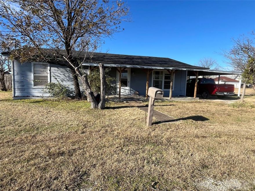 Great investment property in an excellent school district. 3 bedroom 1 bath home on large corner lot with large shed or shop and chicken coop.  Home has second living area and office space.
