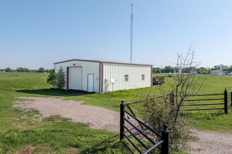 Welcome to this beautiful 10.01-acre ag-exempt property offering the perfect blend of functionality and country charm. A 30x40 Mueller building has been thoughtfully converted into a 1,000 sq ft living space featuring 2 bedrooms, 1 full bath, and an open-concept kitchen and living area—ideal for temporary living while you build your dream home or as a comfortable weekend retreat.

The fully fenced property includes a scenic pond, providing a peaceful setting to enjoy wide-open spaces and country living. Conveniently located just 15 minutes from the renowned First Monday Trade Days in Canton, you’ll have easy access to shopping, dining, and entertainment while still enjoying privacy and tranquility.
Situated within Mabank ISD, the property is subject to deed restrictions, including no mobile homes.