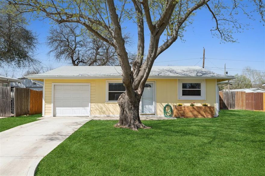 Mortgage savings may be available for buyers of this listing. CONNECT WITH LISTING AGENT FOR DETAILS!     Cute as a button and completely updated, this beautiful property is just waiting for you to move in. The home features real hard wood flooring in the main living areas and bedrooms, fresh paint, all brand new appliances in the kitchen including a 5-burner gas stove, a washer-dryer combo piece and a refrigerator that all stay with the property, updated bathroom and recently poured concrete driveway and back patio. The attached one car garage is just enough for your standard sedan with a little bit extra room for storage. Fenced back yard and backyard storage unit also stays with the property. Seller has lovingly put his heart and soul into making it a place you will love. Come and view before it's too late! 3D tour is available online!