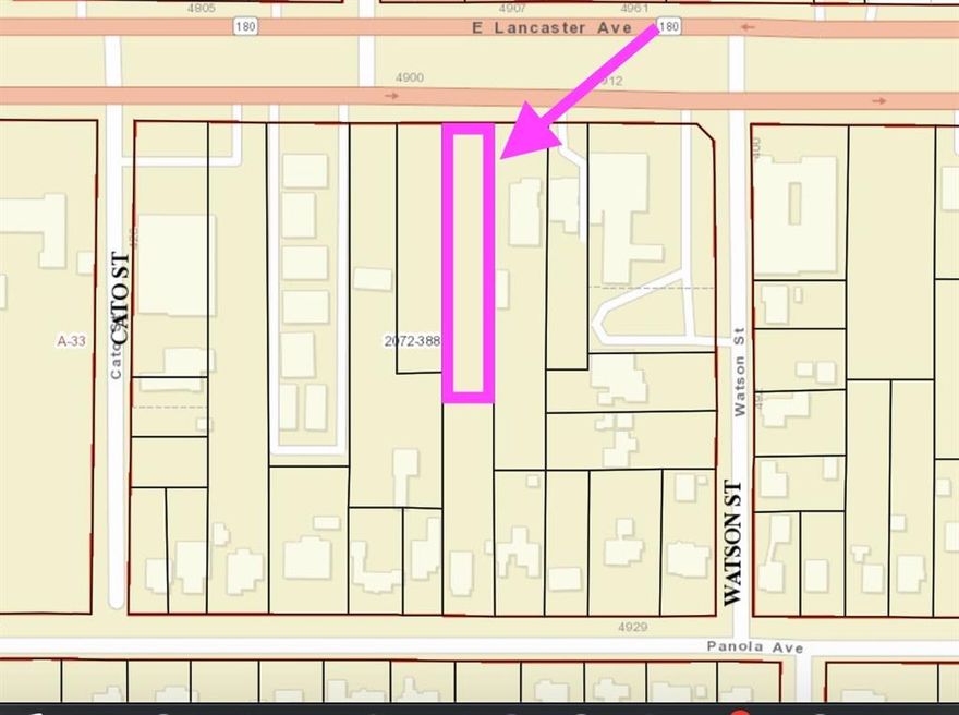 GREAT DEVELOPMENT OPPORTUNITY! NEW DEVELOPMENT IN THE AREA! PROPERTY HIGH TRAFFIC! HIGH VISIBILITY! LOT ZONED E COMMERCIAL ALLOWING FOR A VARIETY OF USES TO SERVE THE AREA. NEIGHBORING PROPERTY 4904 ALSO FOR SALE. LOCATED IN EAST LANCASTER PUBLIC IMPROVEMENT DISTRICT PLEASE SEE REMARKS FOR SEWER EASEMENT INFORMATION. BOUNDARY SURVEY AVAILABLE.