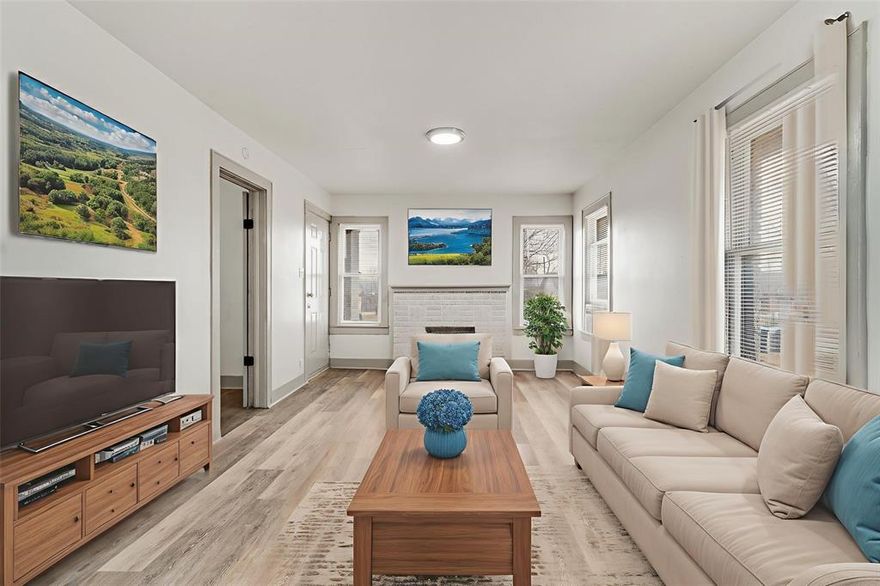 PRICE REDUCED!  Adorable home located in the heart of Fort Worth. This bungalow features a spacious corner lot with two bedrooms and one nicely updated full bath. New roof installed Jan 2026, Foundation repaired Jan 2026, Newer Water Heater, New paint inside and out, New blinds, and New luxury vinyl plank flooring throughout... NO Carpet! Schedule your private showing TODAY!