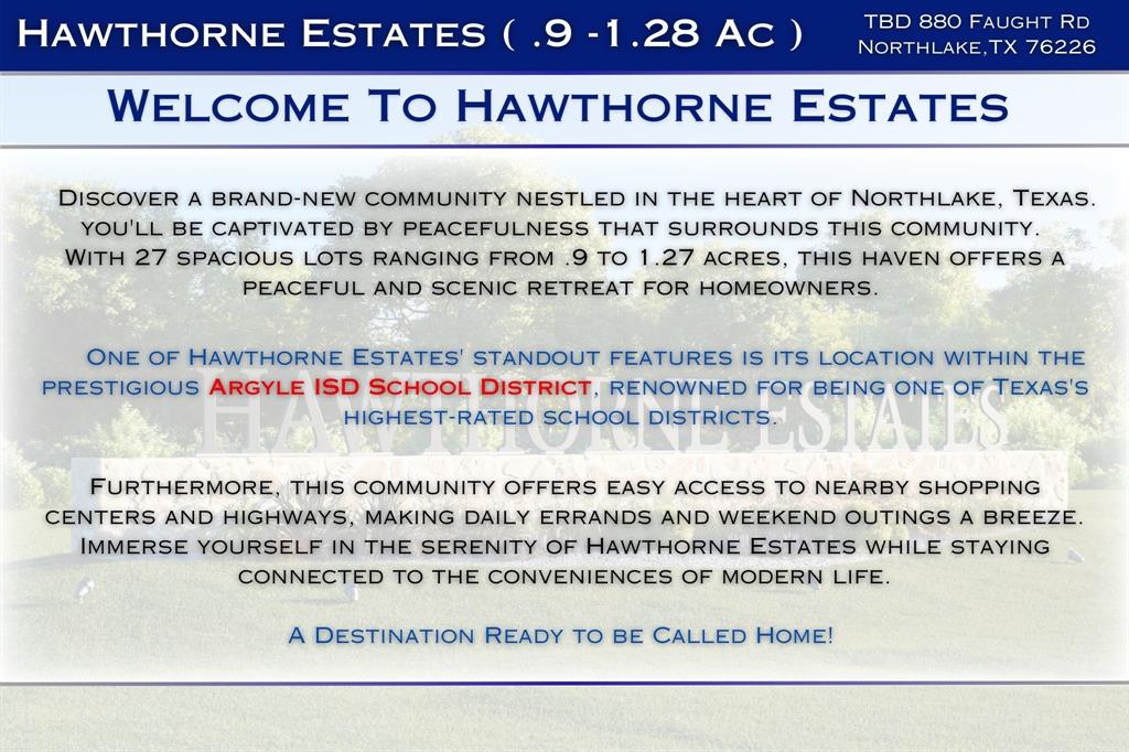 Hawthorne Estates - Land