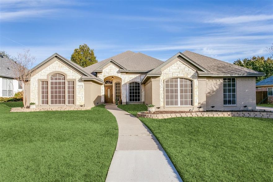 Gorgeous One Story. 4 Bedrooms+Office or Den.  Sport Pool with Waterfall.  Stone Fireplace Wood Burnng.  .269 Acre Lot.  Three Car Garage.   Fenced yard. Fenced Pool   2 AC's replaced November 2023.  Pets on a case by case.  12 to 18 month Lease.  Pool Service is furnished.