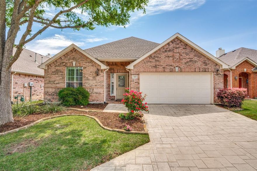***POPULAR TRAVIS PLAN***Beautifully maintained home on a quiet street just minutes from the clubhouse and across the street from the walking trail, greenbelt, and Heritage Lake. This open-concept floorplan features 2 bedrooms, 2 full baths, 2 living areas, and a versatile flex room ideal for crafts, hobbies, or a sunroom. Recently updated master bath with huge walk-in shower & granite counter tops. Beautifully landscaped yard with relaxing covered patio. Enjoy resort-style living in the gated Heritage Ranch Golf & Country Club community, offering lush landscaping, scenic lakes, indoor and outdoor pools, tennis, pickleball, walking trails, fitness center, clubhouse, on-site dining, and an award-winning Arthur Hills championship course. *Refrigerator, garage freezer, and sunroom hutch convey with the house*