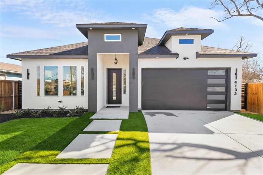 WELCOME to YOUR DREAM HOME! Come fall in Love with this Unique & Beautiful Move-in ready NEW CONSTRUCTION HOME! This beauty is designed with a spacious, functional floorplan perfect for modern living featuring 4 bedrooms, 2 luxurious full bathrooms, 2 living areas and 2 dining areas offering flexibility for entertaining, working from home or multi-generational living. The open-concept layout seamlessly connects the main living spaces, creating a bright and inviting atmosphere. The thoughtfully designed & fully equipped Gourmet Kitchen with Stainless Steel Appliances flow into the dining and living areas perfect for gatherings and everyday comfort. Step outside to enjoy sipping on your favorite drink on your very own large covered patio overlooking a spacious backyard ideal for all your outdoor entertaining, relaxing evenings or future customization. Too many upgrades to list (gas cooktop, SS appliances, irrigation system, synthetic turf in front yard, etc.)! Great location near Trinity Groves with easy access to Medical District, walking trails, shopping & dining destinations and a convenient commute to DFW & Love Field Airports. Enjoy the best of city living with nearby amenities while nestled in a growing and vibrant area. Don’t miss this exceptional opportunity to own a brand-new home in the heart of Dallas! Home is Priced to Sell, hurry Send your offer Today!