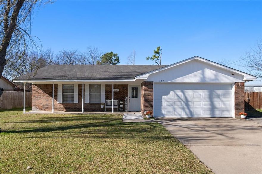 Welcome to this Exceptionally Charming gem of a home in the heart of Alvarado, TX —where timeless charm meets modern comfort! Full of personality and meticulously maintained, this delightful 1,308-square-foot home, with 3 bedrooms, 2 bathrooms and a 2 car garage, sits on a generous one-third-acre lot and features fabulous updates & upgrades throughout, making it truly move-in ready.  Step inside and feel instantly at home in the warm, inviting interior, enhanced by thoughtful updates and charming finishes that blend charactor with style. The layout offers cozy yet functional living spaces filled with natural light, perfect for everyday living or entertaining.  Step outside to an extra-large covered back patio (10ft. x 18 ft.), ideal for enjoying your morning coffee, hosting weekend gatherings, or unwinding while overlooking your backyard and all its possibilities.  The fenced-in yard offers lots of space for pets, gardening, play, or even adding a pool.
Additional highlights include:
• Two backyard sheds for storage, hobbies, or lawn equipment (wooden shed, freshly painted 8x15x10 - built in 2022; metal shed 10x11x6)
• Expansive outdoor space with room to create your own garden or outdoor retreat
• Extral large 10 x 18 covered patio with fresh new paint
• Fresh paint throughout the home
• Beautiful WBFP with striking mantel & hearth - a beautiful living room statement piece
• Additional parking and extra wide driveway area
Charming curb appeal and a welcoming neighborhood atmosphere.  Perfect as a first home or if you are downsizing, this exceptionally charming property truly has it all.   It offers space, updates, and timeless appeal. All of this and only 20 minutes from Ft. Worth. This gem will absolutely not last long!!