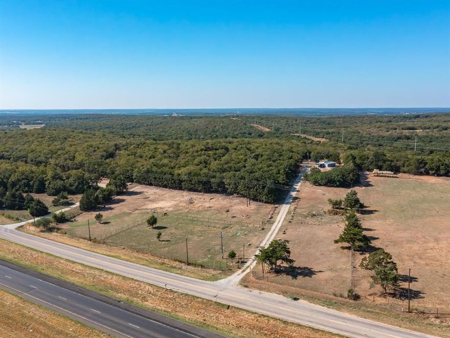 This 10 acre tract of land is a gem!! Whether you want a commercial area for your business, a new building site for your dream home, or just a weekend getaway, this is it!! Enough space for your business and dream home together as well! This property is situated off of US 287 outside of the city limits of Bowie. Access road is two lanes with easy access to property. Water well, septic and electricity already established. Beautiful mature trees and a peaceful setting.