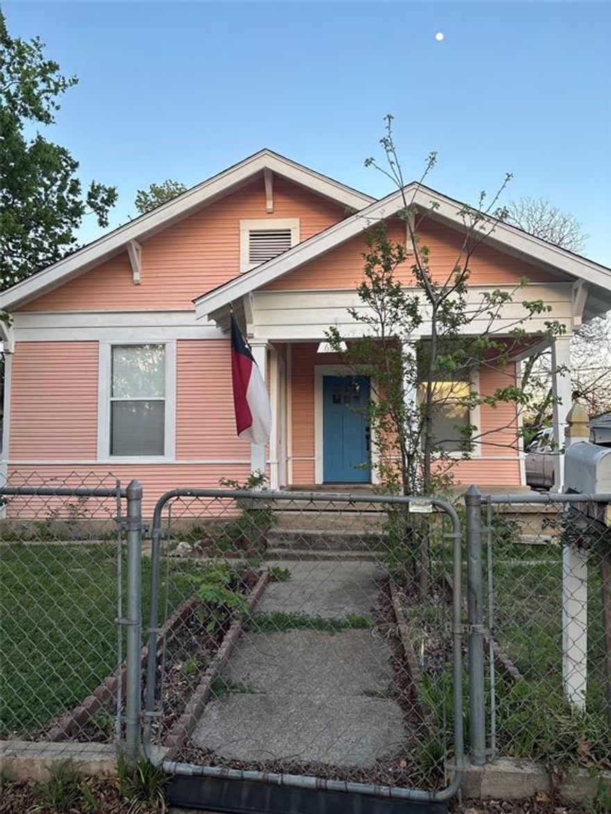 The house is being sold as is, it is located in the Winnetka Heights area, blocks from Bishop Arts, Kessler Park, and Bishop Arts Trolley. There have been many renovations done to it and will not take much to personalize it to your liking.