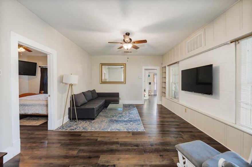 Welcome to 517 W. Lamar St. in Alvord, Texas!
This beautiful corner-lot home offers 2,674 sq ft of thoughtfully designed living space in the heart of Alvord ISD. The two-story layout features 4 spacious bedrooms, each with generous closet space and ceiling fans, along with 2 full bathrooms. A versatile loft provides endless possibilities—ideal for a potential 5th bedroom, home office, or expansive game room—with convenient access to attic storage.
The large kitchen seamlessly connects to the family dining room, which flows into an inviting living room highlighted by a picturesque front window overlooking the front porch, porch swing, and front yard—creating a warm, open feel perfect for everyday living and entertaining. Luxury vinyl plank wood flooring runs throughout most of the home, with carpet in select areas. BRAND NEW WATER HEATER, FEB 2026.
A spacious mud room offers full washer and dryer hookups, ample storage, and space for a deep freeze. Step outside to a huge backyard featuring a mature pecan tree providing shade and fresh pecans, an above-ground pool for summer enjoyment, and a storm cellar for added peace of mind. Additional features include a detached carport with storage room, a brand-new privacy fence, and a prime location close to banks, grocery stores, gas stations, and the post office. This home is the true definition of HOME—where comfort, space, and functionality come together. This is the one you’ve been waiting for. Sellers are motivated! Schedule your private tour today! All information deemed reliable, Buyer and Buyer agent to very easements, taxes, sq footage, restrictions, schools, etc..