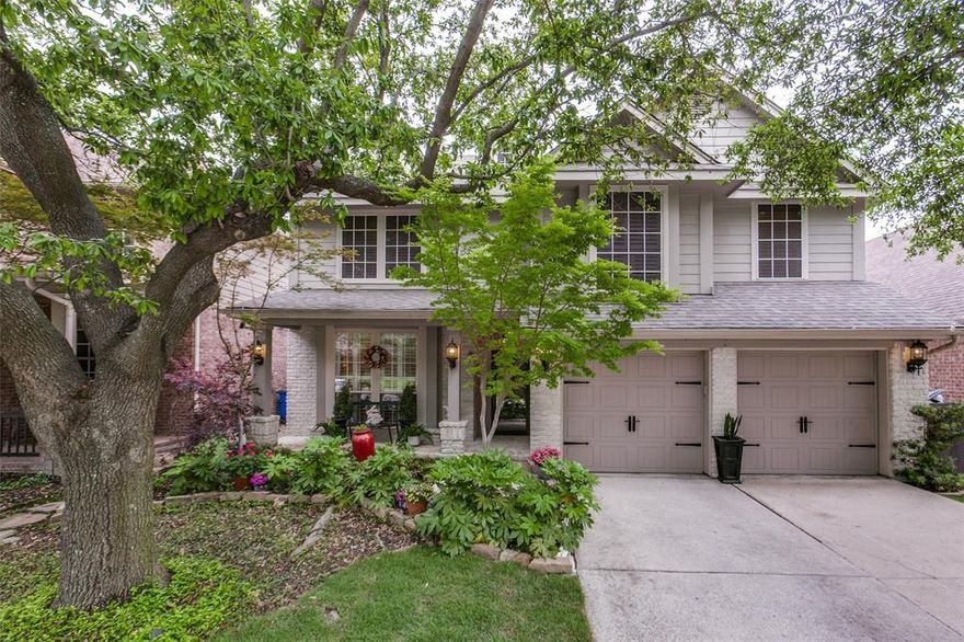 Stunning updated home with designer finishes in the highly desirable Estates at Forest Hills, offering 4 bedrooms, 2.5 baths, and approximately 2,312 sq ft of beautifully curated living space. This home has been thoughtfully renovated with high-end finishes throughout, highlighted by a show-stopping chef’s kitchen featuring new cabinetry, Taj Mahal quartzite countertops, a waterfall island, designer lighting, and seamless flow into the main living and dining areas perfect for both everyday living and entertaining. The spacious primary suite offers a true retreat with a fully updated spa-like bathroom, complete with dual vanities, marble finishes, a soaking tub, and a glass-enclosed shower. His and hers custom California Closets in the primary and upgraded Elfa closet systems in the upstairs secondary bedrooms add both luxury and functionality. Step outside to your private backyard oasis backing to a serene greenbelt featuring a pool, pergola, and multiple entertaining spaces that create the perfect setting for relaxing or hosting guests. The green belt is fully accessible and usable. Additional highlights include updated hardwood floors, updated secondary bathrooms, a dedicated office or flex space, finished garage flooring with custom cabinetry, and extensive storage throughout. Located in a quiet, well-maintained neighborhood with convenient access to I-30, Downtown Dallas, and many East Dallas amenities, this home offers the perfect blend of style, comfort, and lifestyle.