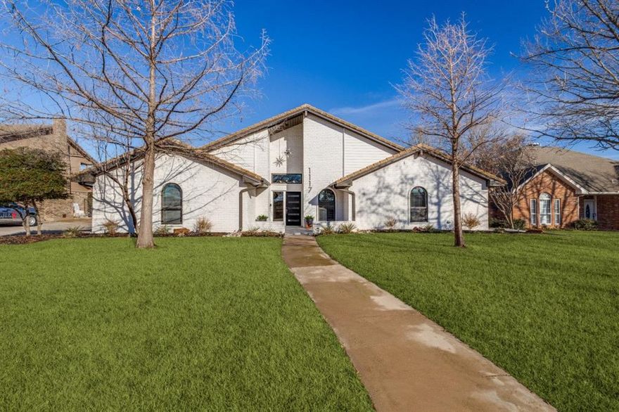 Recently completely remodeled home has landed on the market! Open floor plan includes 4 or 5 bedrooms with 4 baths. 5th bedroom is a large flex room that can be an office, dance studio. or workout center. Separating the 2 living areas is a dramatic see through electric fireplace.  All bedrooms are on Level 1 with a Bonus or Game Room upstairs along with a half bath and balcony. The home is completely move in ready with a bar area off of the Family Room for entertaining. The back yard provides a covered patio and a dedicated parking pad for a golf cart just located inside the fenced yard. An oversized garage offers an abundance of storage. Trophy Club Country Club offers 36 holes of golf with a golf membership.  A Social Membership is available also. There is a community pool, tennis courts, pickleball courts, dog park and disc golf course.  Trophy Club maintains a 1200 acre park along Lake Grapevine with a small boat ramp. Trophy Club is in the award-winning Northwest ISD.