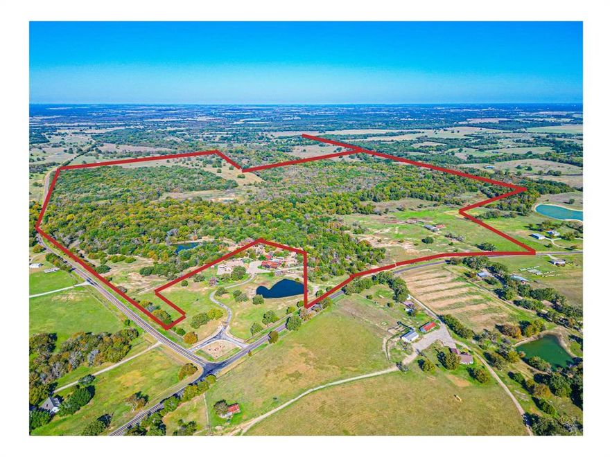 Discover the possibilities on this expansive 355-acre property in the scenic Corbet area, just outside Corsicana in Navarro County. Owner financing available! Boasting frontage on FM 709 and FM 2452, as well as access from SW County Road 1110, this land is a true gem. Whether you're dreaming of building your ranch home, engaging in farming, ranching, or exploring development opportunities, this location has it all. This versatile land is ideal for a range of activities, including cattle and horse ranching, hay pastures, and farming. Additionally, its abundant wildlife and varied terrain make it a prime location for hunting enthusiasts. With two serene ponds, a mix of trees, a meandering creek, and vast open pastures, this property offers both natural beauty and ample potential for your vision. Don't miss the opportunity to make this outstanding land yours.  Owner will finance with 20% down at 5% interest rate. Located minutes from I45, Hwy 31 and Loop 31.