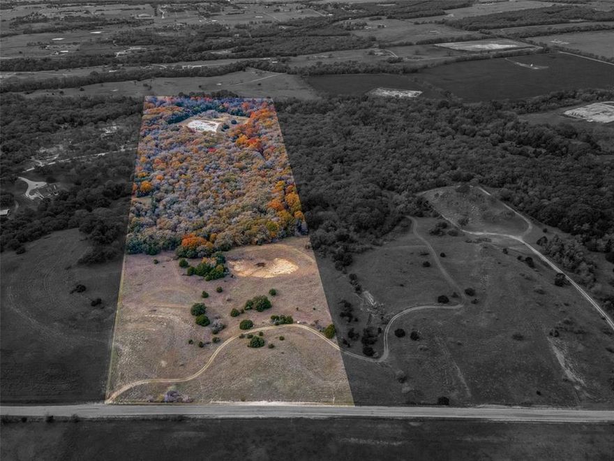 38 acres ready for you to build your dream home or use as your own hunting sanctuary. Located in a low traffic area of southern Wise county. Open space elevated at the front with a fantastic view of gently sloping terrain down through the post oak trees, wild berry vines with a small seasonal pond creek area. Wildlife everywhere to enjoy .Cleared trails throughout property perfect to ride ATVs, horseback ride and explore nature. A Large part is sandy soil . Minutes away from Hwy 114 and Hwy 287. Take a beautiful drive to see this property and explore the endless possibility. Well with electric and a small storage shed.