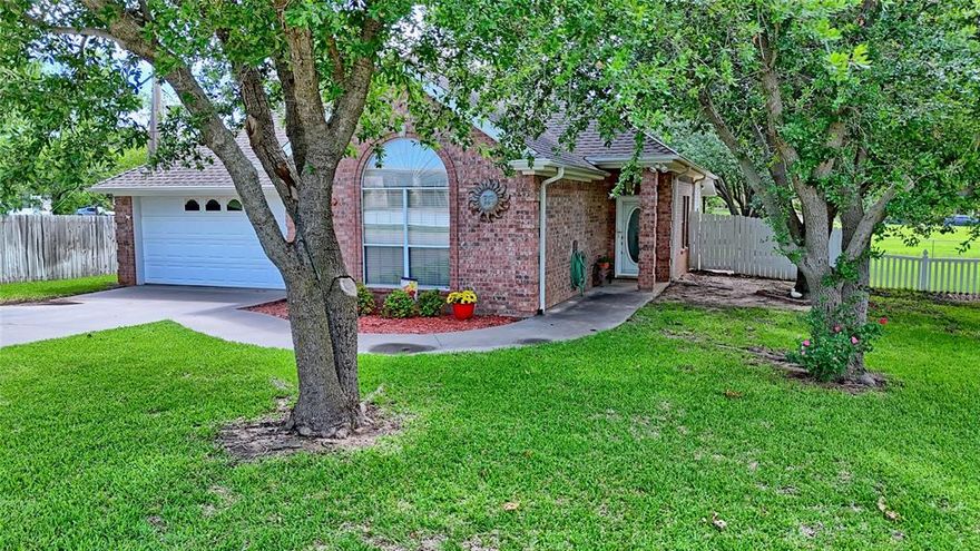 Take a look at this cozy home that would make a perfect starter, retirement, or looking to downsize your home. Adorable 3-bedroom 2 bath located right across from hospital checks all the boxes. The home is settled in a quiet well-established neighborhood with mature trees & neighbors who have pride of ownership. Home offers a roomy living & focal fireplace that's open to the kitchen with endless number of cabinets, good counter tops, & ideal island with additional storage. Marginal room for dining. Main bedroom offers walk in closet with built in shelves. Adjoining bath with tub & separate shower. 2 extra bedrooms & nice shelves lining the closets. Hall bath accommodates bedrooms & guests. Escape the day in the sunroom with a true indoor-outdoor feel. Well-groomed back yard with lots of room for the kiddos & pets. Storage unit for lawn equipment & other items. Privacy fence to tie it all together under pretty shade trees. Ideal spacious covered private patio perfect for entertaining. Sprinkler system front & back. Pristine property. Roof to be addressed.