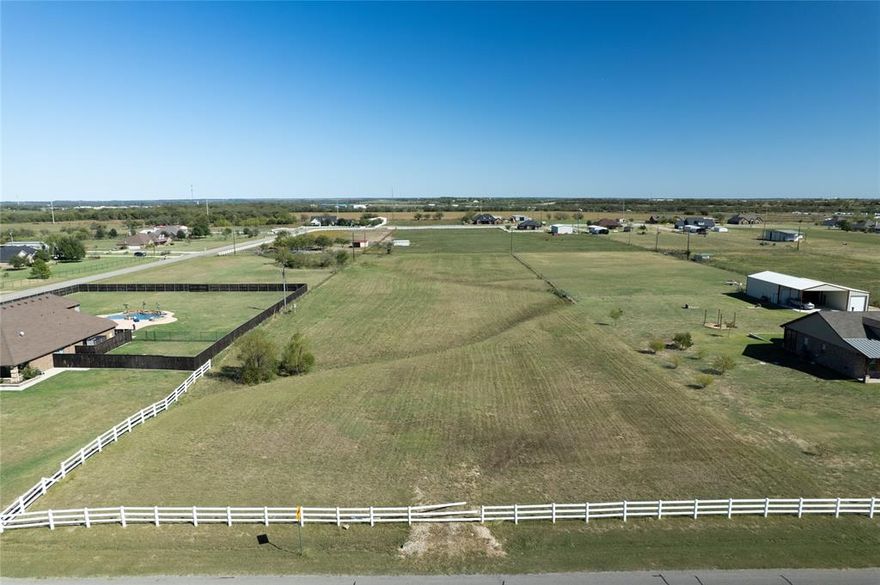 4551 Austin Circle, Sanger TX 76266- Discover the perfect place to build your dream home on this serene and spacious 3-acre lot in the prestigious Battle Creek Estates of Denton County. Bring your preferred builder and design the custom home you’ve always envisioned, surrounded by the beauty and tranquility of Texas countryside living. This property offers plenty of room for your family and your horses to roam and enjoy the peaceful lifestyle you’ve been searching for. Ideally located with convenient access to I-35, UNT, Medical City Denton, shopping, and entertainment, this property also sits just 17 miles from Lake Ray Roberts State Park and 35 miles from the world-class Winstar World Resort & Casino, featuring live entertainment, dining, and more. USE 4551 Austin Circle, Sanger TX 76266 for GPS.