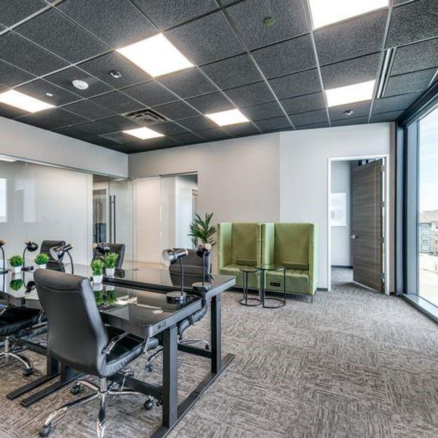 FULLY-FURNISHED (onsite receptionist, printing, refreshments, parking, utilities, janitorial etc.) for each private office. Access to conference rooms and shared amenities, local business phone lines with unlimited domestic long distance, 24-7 fitness center and all locations across DFW, Houston, Atlanta and Phoenix. Tenant and tenant's agent to verify all MLS information with on-site staff.