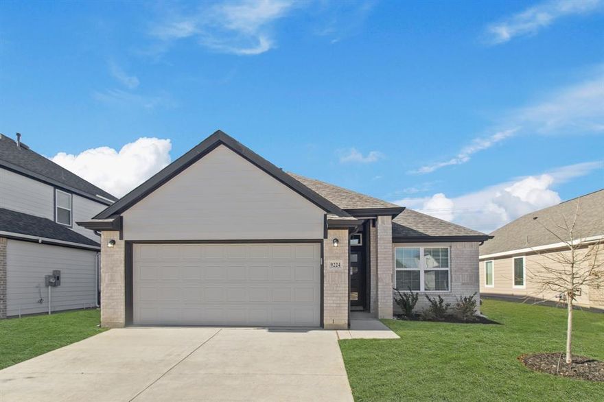 Welcome to Rocky Creek Crossing, Legend's newest community in Fort Worth, TX! The Palermo floorplan is a charming 1-story home with 3 bedrooms, 2 bathrooms, and a 2-car garage! This home has it all, including vinyl plank flooring throughout the entire home and a box window at the dining area! The gourmet kitchen is sure to please with 42-inch cabinets, granite countertops, and stainless-steel appliances! Retreat to the Owner’s Suite featuring a beautiful bay window, a separate tub and shower, and a spacious walk-in closet! Enjoy the great outdoors with full sod, a sprinkler system, and a covered patio! Home sits on a lot with no back neighbors! Don’t miss your opportunity to call Rocky Creek Crossing home, schedule a visit today! *Please use Google Maps for the best driving directions. *