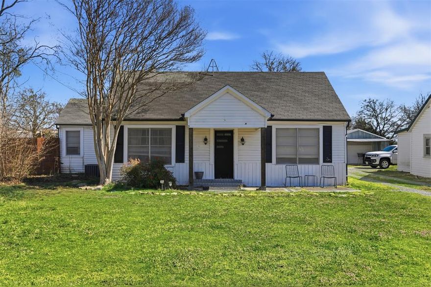 Discover the charm and potential of this 1937 cottage at 503 Pearl Street, a character-filled home set on approximately 0.34 acres in an established in-town neighborhood. Shaded by mature trees and welcoming from the moment you arrive, the property features a cozy front porch and an extended patio ideal for morning coffee, quiet evenings, or outdoor entertaining.

Inside, timeless architectural details such as crown molding and wainscoting reflect the home’s classic appeal while offering a wonderful foundation for updates or personalization. The family room centers around a brick wood-burning fireplace and flows naturally into the dining area and kitchen, creating a comfortable layout for everyday living.

The kitchen includes white cabinetry with glass fronts, a gas range, and a peninsula with counter seating. A sliding barn door leads to the laundry room for added convenience. The primary bedroom provides a comfortable retreat, with two additional bedrooms completing the floor plan.

Unlike many new construction options, this property offers a larger established lot, mature trees, classic character, and the opportunity to create equity through updates. Seller is willing to consider foundation repairs or buyer concessions with an acceptable offer, providing flexibility that new builds often cannot match.

Whether you’re searching for your first home, a place to downsize, a rental investment, or simply a fresh start in a welcoming community, this property offers versatility and long-term potential. With space to grow, room to personalize, and the charm of an established setting, it presents an opportunity to create a home that truly reflects your vision.

Bring your ideas and explore the possibilities at 503 Pearl Street.