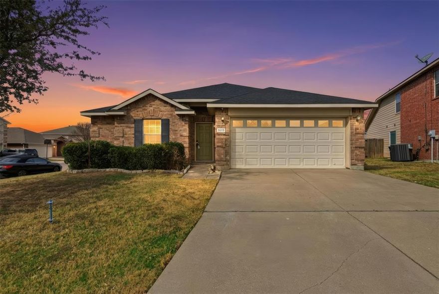 Welcome to this updated charming 3-bedroom home located in the desirable Quail Grove community in the heart of North Fort Worth. Perfectly situated on a corner lot in a quiet cul-de-sac, this home offers both privacy and convenience just minutes from Target, Costco, and highly regarded schools like Great Hearts and ILT.

Commuters will appreciate the easy access to major highways, including 287 and I-35, making your daily drive a breeze.

Inside, you'll find a spacious living room with a cozy fireplace that sets the tone for comfortable living and entertaining. The open-concept layout flows seamlessly into the kitchen, which features ample cabinet and counter space, perfect for everyday meals or weekend gatherings. The adjacent dining nook is filled with natural light and framed by sliding glass doors that lead to the large backyard—ideal for indoor-outdoor living.

The primary suite is tucked away at the back of the home, offering a peaceful retreat with a generous en-suite bathroom and a large walk-in closet. Two additional bedrooms are located on the opposite side of the home and share a full bathroom, providing comfort and convenience for family members or guests.

With a spacious yard and great location close to shopping, schools, and major roadways, this home is an excellent opportunity for anyone looking to enjoy both comfort and connection in North Fort Worth. Schedule your showing today and come see all that this lovely home has to offer!