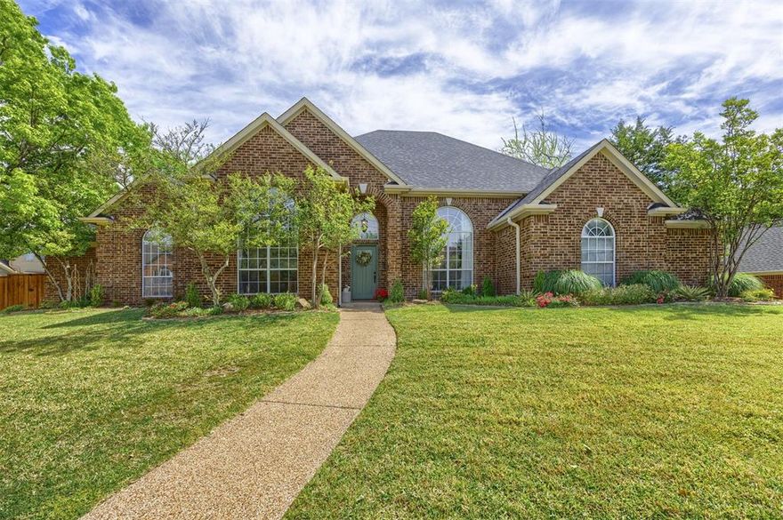 Welcome to this beautifully maintained 1.5-story home in the highly desirable Sunset Ridge Estates of McKinney—an established community known for its lush landscaping, mature trees, and welcoming neighborhood charm.

This thoughtfully designed home offers 4 spacious bedrooms and 3.5 baths, with the primary suite and two secondary bedrooms conveniently located on the main level. The secondary bedrooms share a well-appointed Jack and Jill bath, providing both functionality and privacy.

Step inside to find a warm and inviting sitting room and formal dining area—perfect for entertaining. The expansive family room features a cozy fireplace and large windows that showcase stunning views of the backyard oasis, complete with a sparkling pool and spa.

The generously sized kitchen is a chef’s dream, offering abundant counter space, freshly painted cabinetry with all new hardware, two dedicated pantries, and extensive storage throughout the home.

Enjoy a fresh, updated feel with all new interior paint throughout the entire home, creating a bright and cohesive living space.

The private primary suite is a true retreat, featuring serene backyard views and direct access to the pool area.

Upstairs, you’ll find a large game room along with an additional bedroom and full ensuite bath—ideal for guests or a private living space. A conveniently located half bath on the main level provides direct access to the pool area for added ease when entertaining outdoors.

Additional highlights include a spacious 2-car garage and a prime location with easy access to Eldorado Parkway and Central Expressway, placing you just minutes from dining, shopping, and entertainment. Enjoy proximity to Eldorado Country Club and benefit from being located within highly regarded McKinney ISD.

This exceptional home blends comfort, space, and convenience—perfect for both everyday living and entertaining.
Please find documents  and offer instructions on Transaction Desk
