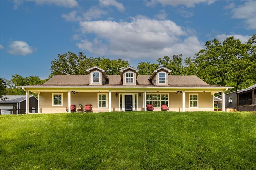 ABS; 0235 ; GREER W; TRACT 4; 10.75 ACRES     ABS 0324;IVY I;TRACT 10; 8.779 ACRES
NESTLED AMONG THE TREES ON 19+ ACRES IS A BEAUTIFUL AND INVITING HOME FEATURING 3BEDROOMS AND 2.5 BATHS DESIGNED WITH
COMFORT AND STYLE IN MIND. LARGE COVERED FRONT PORCH FOR RELAXING, ENJOYING YOUR COFFEE AND WATCHING THE BIRDS AND OTHER WILDLIFE