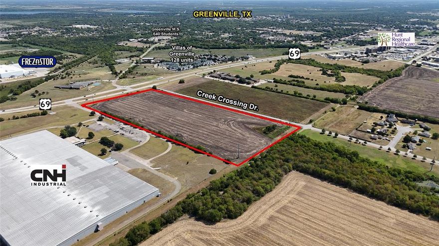• Agriculturally-exempt tract located on a highway hard-corner
• Great road frontage and visibility on both sides of the property
• Serviced by water & sanitary sewer utilities
• Free & clear of floodplain
• Zoned SF-1