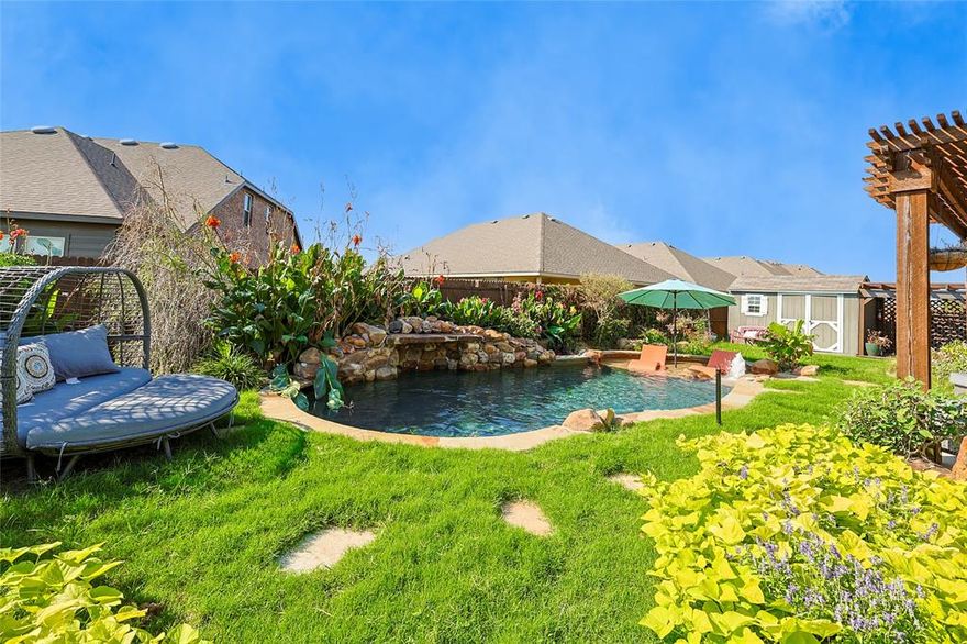 OPEN HOUSE, SUNDAY 05.24 AT 2-4PM! Don’t miss this opportunity to own this turnkey home with an incredible backyard oasis in Waxahachie, TX! Perfect for investors, short-term rental potential, or families looking for a move-in ready property, this spacious home offers 3,209 sq ft with 5 bedrooms, 3 full baths, 2 half baths, and a 2-car garage. Step inside to a bright and inviting living space featuring soaring ceilings and abundant natural light that fills the home, creating an open and airy atmosphere throughout. Beautiful LVP flooring runs through the main living areas, complemented by carpet in the bedrooms and tile in the bathrooms. The open floor plan seamlessly connects the living room, dining area, and kitchen, making it ideal for entertaining or comfortable everyday living. The upgraded kitchen features stainless steel appliances, quartz countertops throughout, a large eat-in island, upgraded appliance package, and an extended pantry for additional storage. The home also includes crown molding, a spacious laundry room with added cabinetry and folding station, and a remodeled upstairs layout that created a second suite with its own closet and en-suite bath. The true highlight of this home is the resort-style backyard designed for year-round enjoyment, featuring an $82K custom pool, extensive professional landscaping, two pergolas, and an oversized covered patio area perfect for outdoor living and entertaining. Additional upgrades include an expanded concrete parking pad for a 3rd car and multiple smart home features. Conveniently located in the heart of Waxahachie, this property offers the perfect balance of privacy, space, and accessibility. Enjoy easy access to major roads and highways, making commuting simple while being just about 30 minutes from Downtown Dallas. Whether you're looking for a ready-to-operate investment property or a beautifully furnished home to move right into, this property truly checks all the boxes.