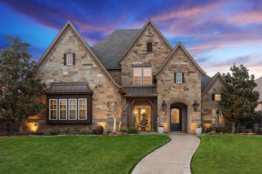 This amazing V Patrick Gray custom home is situated in the heart of Southlake within walking distance to two Carroll ISD schools, quick access to 114, airport & shopping. Walk to rec. center with aquatics & park with amazing playground & pickleball & tennis courts. You will create so many wonderful memories entertaining in this outdoor retreat with dining & living areas, diving pool and spa. Kitchen is equipped with 8 burner gas cooktop, double dishwashers, double ovens, microwave, ice maker & large walk-in pantry.  Primary suite is very roomy with sitting area, large walk-in closet & separate vanities in bathroom. Media room is conveniently located on the main floor. Bonus room with kitchenette is upstairs. All secondary bedrooms are nicely sized and ensuite with walk-in closets. Second ensuite bedroom downstairs is perfect for elderly parents, in-laws or nursery. Garage is 3-1 split. Lots of storage space in the large, decked attic.  This beautiful home is ready for you to move in!