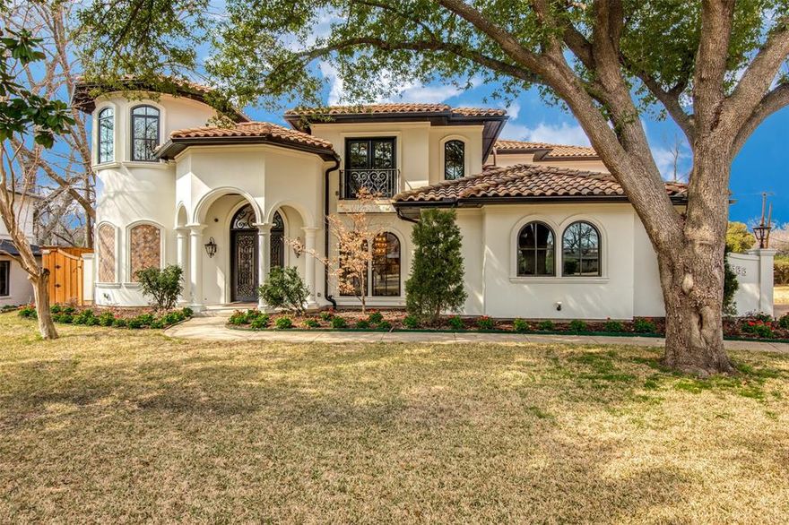 Mediterranean custom home sat handsomely on 0.50 LOT in beautiful Forest Hills. Close to White Rock Lake, the Dallas Arboretum & just 11 mins to DT Dallas. Attention to detail in every room, with great sightlines, open floor plan and quality abounds with hardwood floors, custom cabinets & remarkable 3000 bottle climate controlled wine room. Master down, game & media up & custom gym. Rounded off with huge back yard & 3 car garage.
