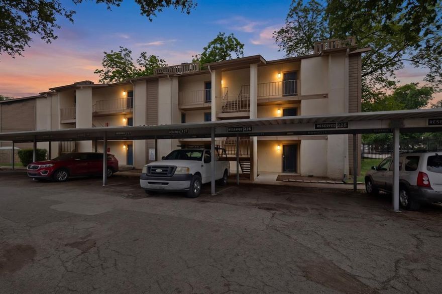 Sometimes the smartest real estate move isn't the biggest — it's the right one at the right price. This updated 1-bed, 1-bath condo in Tealwood-On-The-Creek is truly a double win for either an owner occupant or an investor adding to your portfolio generating rental income from the moment you close. Second-floor creek and tree views — it's a home owner occupants and  renters actually want to live in.

The interior has been thoughtfully updated where it counts.  Brand new HVAC system (2021) with a smart thermostat delivers energy-efficient climate control year-round. New vinyl windows and sliding doors keep the outside world quiet and the utility bills manageable. A new breaker panel and updated lighting, fans, and fixtures mean you're walking into peace of mind, not deferred maintenance. Wood-look laminate flooring flows through the open living area, anchored by a wood-burning fireplace — the kind of cozy touch that turns a compact unit into a condo into a home. The fully equipped kitchen opens to a breakfast nook, and in-unit washer. dryer connections make this unit more livable — and more rentable — than most condos at this price point in Dallas.

The location is a genuine asset. The SoPac Trail is a short walk from the front gate — one of Dallas's most walkable corridors. I-75 is minutes away, connecting residents to Downtown Dallas, the Medical District, and beyond. Whole Foods, top-tier restaurants, and everyday retail are all close-in. The Royal Oaks Country Club is a short drive. Dallas has invested in this corridor — assessed values up 15% in 2024 and 14% in 2025.

HOA at $264 per month covers grounds maintenance, managed by Tealwood On The Creek. Community pool — a meaningful amenity for those HOT  Texas summers. Covered carport. Annual taxes approximately $1,822. Zoned to Dallas ISD: Rogers Elementary, Benjamin Franklin Middle School, and Hillcrest High School  Style and profile just in time for summer. Take action now and don't let this one get away.