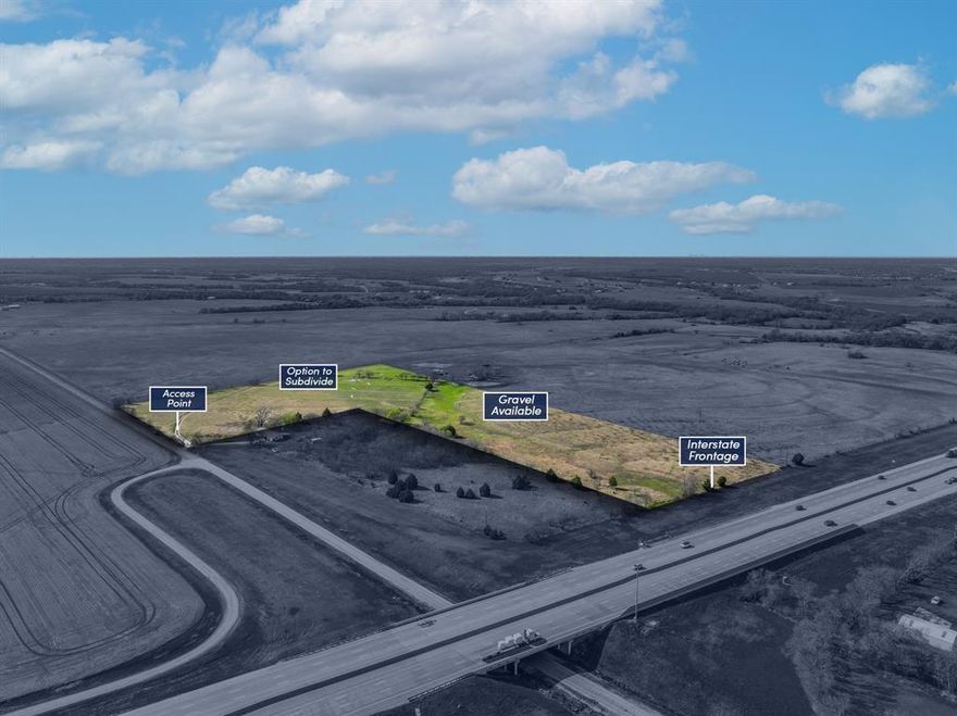 Pleased to offer an exceptional leasing opportunity for 16 acres of prime land in Waxahachie, TX, perfect for truck parking, outside storage, and a wide range of commercial uses. This property is well-suited to accommodate heavy-duty vehicles and large-scale storage needs, with a base of six inches of stabilized gravel, ensuring durability and ease of access for trucks, trailers, and equipment. Located with frontage along the high-traffic Interstate 35E, the property benefits from prime visibility and convenience. In addition, access to the property is provided via Bigham Road, offering a smooth and direct entry point for large vehicles. This versatile property can be subdivided to meet your specific needs, with flexible options available starting from a minimum of one-acre lots. Whether you need expansive space for truck parking, outdoor storage, or a combination of both, this site offers the adaptability to suit a variety of business operations.