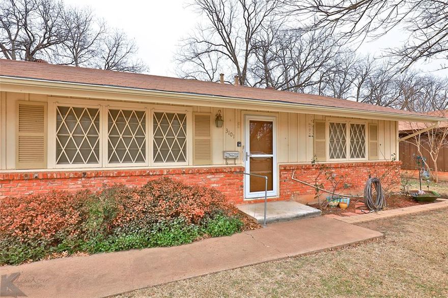 Don't miss this charming 3 bedroom 2 bath 1 car garage home in south Abilene. Carpet throughout, tile in kitchen and bath. Minutes from Cooper High School. Fridge and stove provided; Laundry area between kitchen and garage. Large backyard. Call our office for showings. Showings are not scheduled online! Tenant to verify schools.