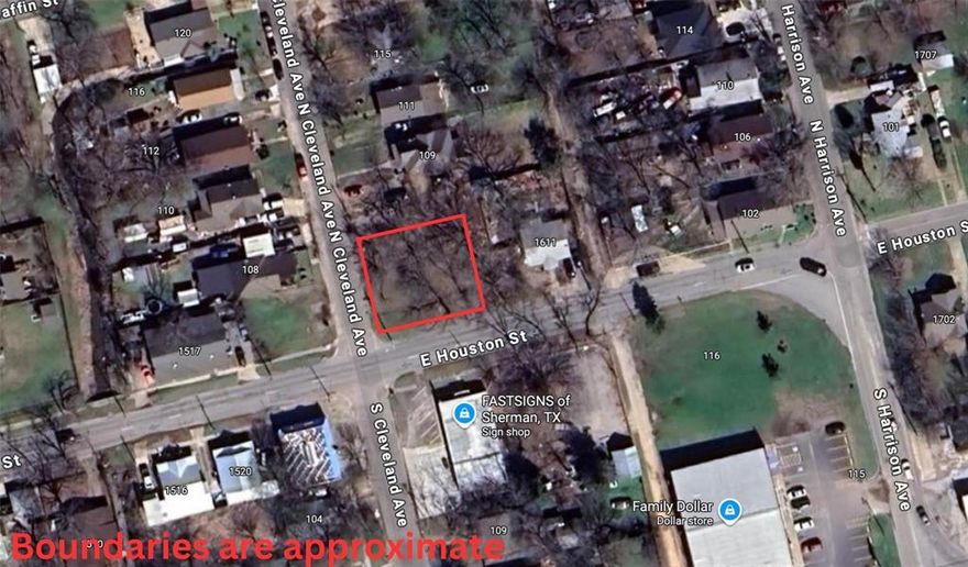 Exceptional corner lot located in a quiet, established residential neighborhood in Sherman, Texas—just a short distance to Austin College. This property features an approved plat to divide into two separate buildable lots, creating a rare and attractive investment or development opportunity. 

Combined, the two lots total approximately 0.23 acres, offering excellent potential for new construction, duplex development (verify with city), or resale. Ideal location near downtown Sherman, shopping, dining, schools, and everyday conveniences with easy access to major roadways. 

Whether you're a builder, investor, or future homeowner looking to build near Austin College, this property offers flexibility and long-term value. 

Legal Description: College Park Addn, Block 37, Lot W 100’ 5&6