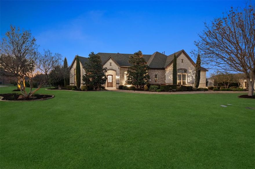 Set on an expansive homesite in highly acclaimed Plano ISD, this stunning single-story offers more than square footage—it offers freedom. Open, light-filled living spaces are designed for both everyday living and effortless entertaining. The kitchen is the heart of the home, featuring quartz countertops, double ovens, abundant cabinetry, and a walk-in pantry. The private primary suite is a true retreat with a spacious bedroom, bay window seating area, and a luxurious bath complete with dual vanities, soaking tub, walk-in shower, and two large closets. Step outside to endless possibilities—design your dream outdoor oasis, relax by the firepit, or enjoy the fenced garden with raised beds and irrigation system. Car enthusiasts and hobbyists will appreciate the oversized 3-car garage with epoxy floors and built-in cabinetry and workshop area, offering plenty of space for multiple vehicles, a tall door for oversize truck, trailer or RV. More than a home—it’s a lifestyle.