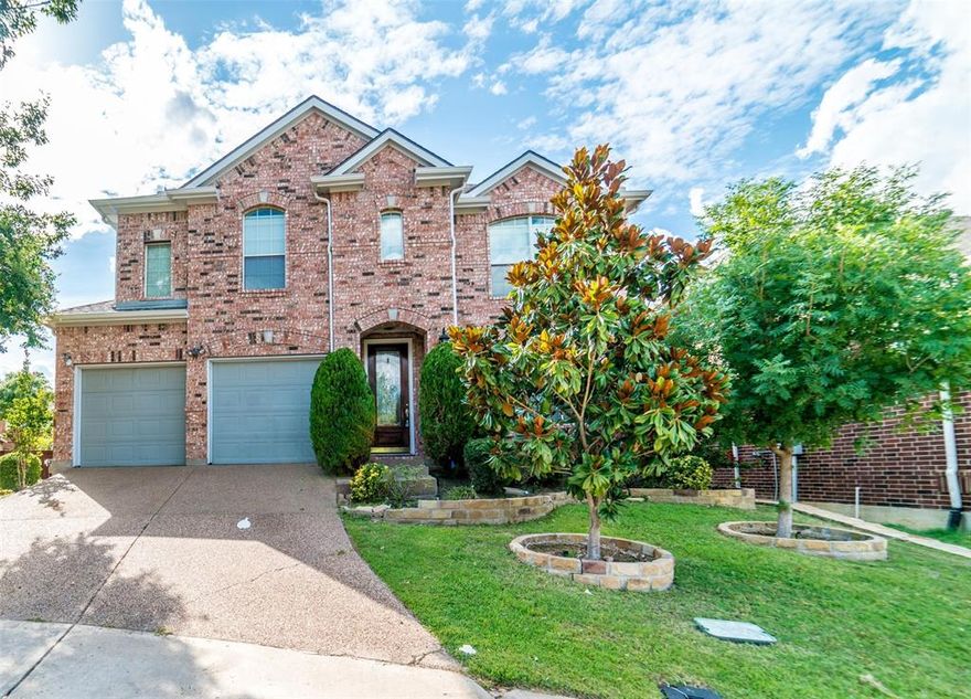 5-bedroom, 3.5-bathroom residence nestled in the heart of Valley Ranch. Conveniently located near shopping centers, major highways, schools, parks, and restaurants. The main floor includes formal living and dining areas, a cozy family room, and a versatile guest or in-law suite that can easily function as a second master. Engineered hardwood flooring graces the entire first floor, while the second floor boasts brand-new vinyl flooring. The kitchen features granite countertops, stainless steel appliances (including a refrigerator), and ample storage space. Upstairs, the generously sized master welcomes an abundance of natural light and provides ample room for a work or reading area. A separate staircase leads to a dedicated media room with brand-new carpet. The backyard showcases a covered patio, ideal for outdoor gatherings. 1 small pet weighing <30 pounds is allowed with breed restrictions.