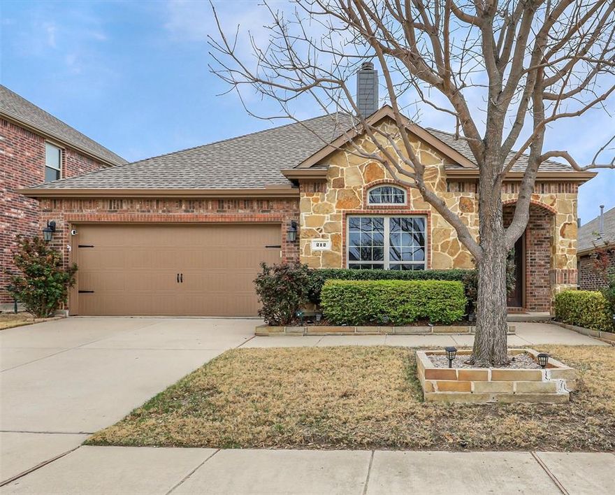 Beautifully maintained one owner 4-bedroom, 2-bath home offering the perfect blend of style, comfort, and convenience. Inside, you’ll find rich wood flooring and a thoughtfully designed open layout ideal for everyday living and entertaining. The kitchen shines with stunning granite countertops, plenty of cabinet storage, a center island, and SS Appliances, providing both elegance and functionality.
The spacious living & dining areas are highlighted by an upgraded stone fireplace that creates a warm, inviting focal point. Open, light and bright, with crown moldings, decorative lighting, and all window  coverings. 
Step outside to enjoy a gorgeous covered patio and custom cedar pergola—perfect for relaxing evenings, weekend gatherings, or morning coffee.
The home also features full gutters, irrigation system, and attractive landscaping that enhances its curb appeal. Recent interior and exterior paint, new bathroom quartz counters and sinks, upgraded shower glass, professional epoxy garage floor, roof approximately 6 years old, and recent ductwork cleaning enhance the value of this home. 
Located in a desirable neighborhood with highly sought after PROSPER ISD schools, where you can easily walk to the elementary school, this property combines charm, upgrades, and an unbeatable location. All this goes along with access to the Westridge multi-level community pools, waterslides, and clubhouse! Home includes both kitchen and utility refrigerator, washer & dryer, and outside furniture!
Don’t miss the opportunity to make this beautiful home yours!