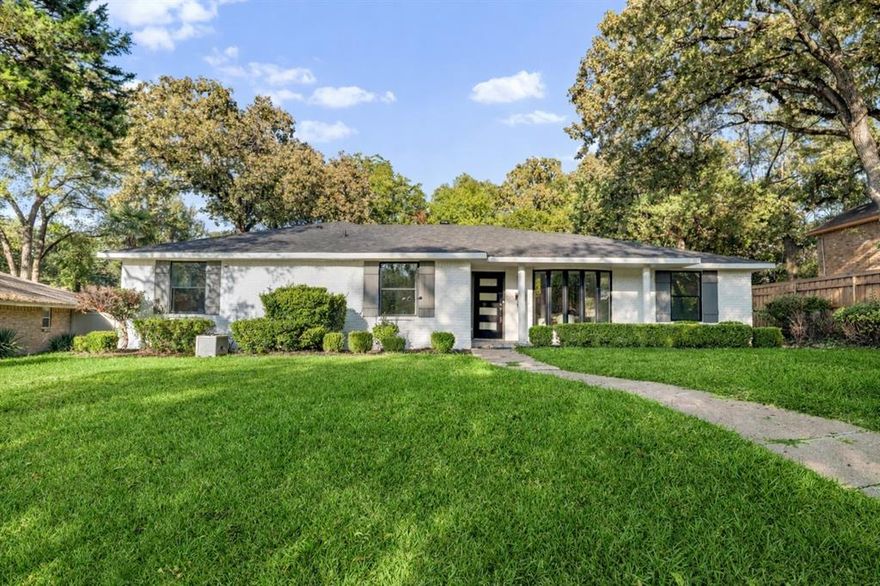 Step into modern comfort and timeless elegance in this fully updated, move-in ready home in the well established Woodland community. This property offers the perfect balance of sophistication and warmth, inviting you to settle in and make it your own from the moment you walk through the new front door.

Inside, the open layout is filled with natural light from brand-new, energy-efficient windows. Porcelain marble tile flows seamlessly through the main living areas, while memory foam carpeting in the bedrooms adds a touch of plush relaxation underfoot. Thoughtful lighting upgrades include LED recessed lights with a soft light mode, creating the ideal ambiance whether you’re entertaining guests or winding down for the night.

The primary suite features a spa-like freestanding soaking tub, a marble-finish walk-in shower with tempered glass, a rainfall shower head, a built-in bench, and a floating double vanity—an elegant space that turns daily routines into moments of calm. Beyond aesthetics, the updates here ensure peace of mind for years to come - a brand New roof, HVAC system, windows, and fresh exterior paint deliver both efficiency and lasting value. Located within minutes to Bishop Arts District and Downtown Dallas for dining, shopping, and entertainment.

Motivated Seller!