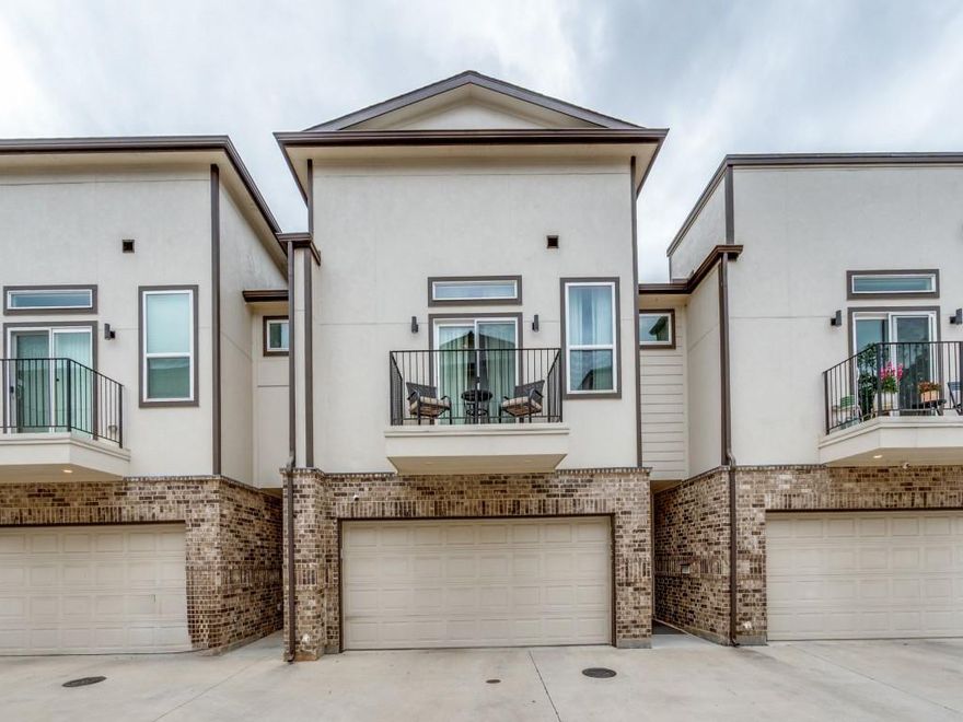 Stunning townhouse in a prime location near Dallas Love Field Airport, restaurants, and shopping. This beautifully designed home features 2 bedrooms, 2.5 bathrooms, and a versatile loft space with a built-in desk, perfect for a home office or study area. Enjoy designer finishes throughout, including gorgeous flooring and a modern kitchen with quartz countertops, an island with breakfast bar, and sleek stainless steel appliances. Both bedrooms are located on the second floor, including a spacious primary suite with a private ensuite bath featuring dual sinks and a large walk-in shower. Step outside to a private, fenced backyard with low-maintenance turf and a concrete patio, ideal for entertaining or relaxing outdoors. Additional highlights include a 2-car garage for convenience. Don’t miss the opportunity to see all this home has to offer!