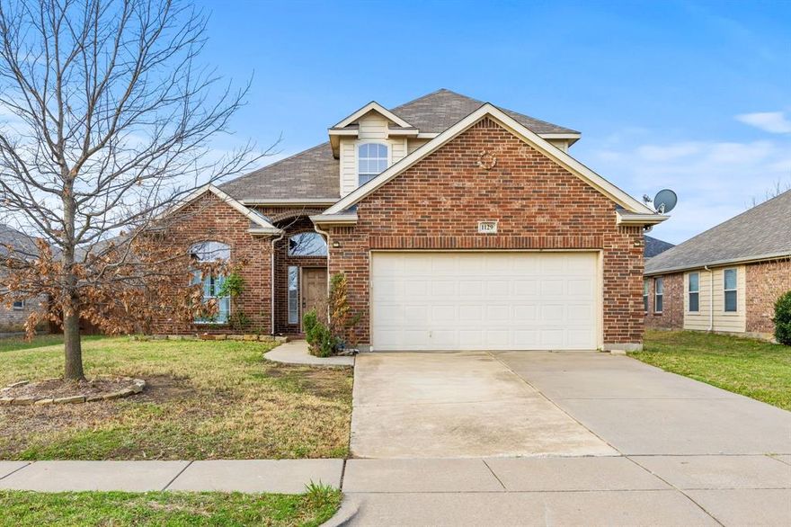 Priced to sell. Spacious Burleson home with multiple living areas and a functional floor plan. Features include a bright living room with fireplace, open kitchen with dining area, upstairs flex space, and a large fenced backyard.