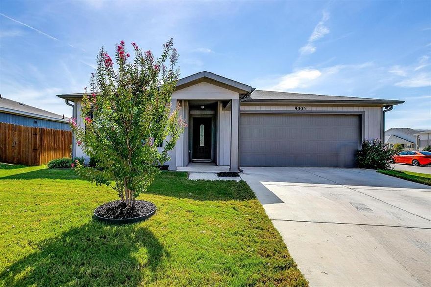 THIS HOME IS ON A SPACIOUS CORNER LOT WITH BOAT, RV, or LARGE TRUCK PARKING IF DESIRED, NO HOA!!! PLUS APPLIANCES STAY. Like a Model Home, in Excellent Like-New Condition! Seller Allowance toward new Fence. Beautiful One Story 3 Bedroom, 2 Bath Open Concept Home minutes from I-35 W & Loop 820 South of Downtown Fort Worth making for easy commutes around the DFW Metroplex. Light & Bright throughout, this home features neutral colors & decor, built-ins, and lovely Dark painted shaker-style cabinetry with brushed nickel fixtures and granite countertops. Kitchen overlooks large living & breakfast areas, with abundant countertops, tile backsplash, & Massive Granite Island. Lawn & Landscaping kept Beautiful with full irrigation system. Engineered hardwood flooring, decorative tile floors in bathrooms, & NO carpet make it allergy-friendly annd easy to clean. Convenient Location by Local High school, Stadium & Ballpark. Large 2 car garage & plenty of parking. Appliances & New Refrigerator Stay.