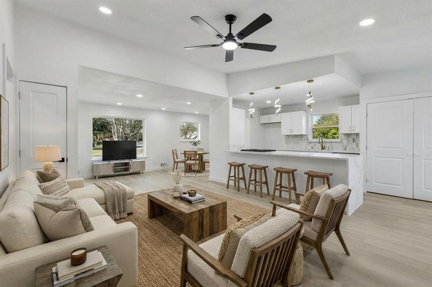 GORGEOUS BEAUTIFULLY RENOVATED HOME! Completely reimagined and fully remodeled, this stunning home blends modern finishes with everyday functionality. From the moment you step inside, you’ll notice the attention to detail—new flooring, a beautifully renovated kitchen, updated bathrooms, and contemporary fixtures throughout. The open, refreshed layout creates a bright and inviting space perfect for both entertaining and daily living. BRAND NEW ROOF INSTALLED OCT 2025, 50 YEAR WARRANTY SHINGLES!! Situated in a well-established Dallas neighborhood with easy access to shopping, dining, and major highways, this home is truly move-in ready. PREFERRED LENDER TO OFFER $10,000 IN CLOSING COSTS.