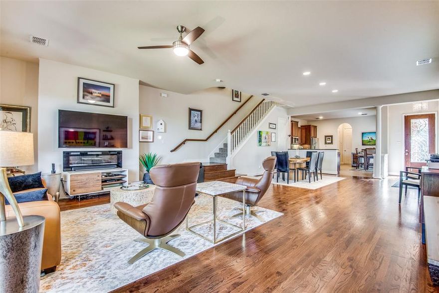 Don't miss out on this beautiful, spacious townhome in a prime Dallas location!!! 3 bedrooms, 2.1 baths with abundant space and fantastic floor plan. Natural light, large bedrooms, and generous-sized backyard with covered porch area perfect for entertaining. Updated kitchen, beautiful hardwoods, and spacious master suite with double sinks and large walk-in closet. Great location close to Love Field with easy access to the Tollroad.