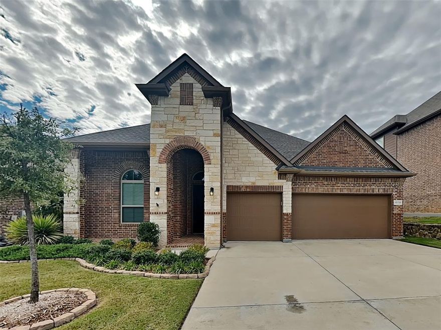 Experience this magnificent single-story home, nestled amidst breathtaking golf course vistas. Diligently maintained and boasts 4 bedrooms, 3 full bathrooms, a 3-car garage, and beautiful hardwood floors throughout. The spectacular kitchen is a host's dream, featuring an oversized granite island, stainless steel appliances, a gas cooktop, and a Butler's pantry. The design is light-filled, spacious, and welcoming, seamlessly flowing into a family room adorned with a stunning stone fireplace and convenient computer niche. The expansive master suite includes dual vanities, a garden tub, separate shower, and a substantial closet. 

Resident Benefit Package: $42.00-month. Includes HVAC air filter delivery, Tenant Liability Insurance, Credit Reporting, Tenant Rewards Program, and much more! 

This property is eligible for deposit alternative coverage in lieu of a security deposit. For information and enrollment, please contact our leasing team and enjoy a deposit-free renting experience.