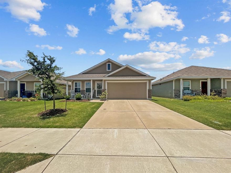 Absolutely adorable home in the highly sought after Bridgewater neighborhood in Princeton.  Situated close to Lake Lavon, this home is perfect for a starter home or if you are looking to downsize.  Luxury vinyl plank flooring throughout the main areas, carpet in bedroom.  Beautifully updated shower in the primary suite with a spacious sink area and walk in closet.  On one of the largest lots in the neighborhood, there is room to roam for kids and pets. The back covered patio offers shade in the warm months, with tons of room to cookout or entertain.  This charming home is just waiting for it's new owners.  Make your appointment today.