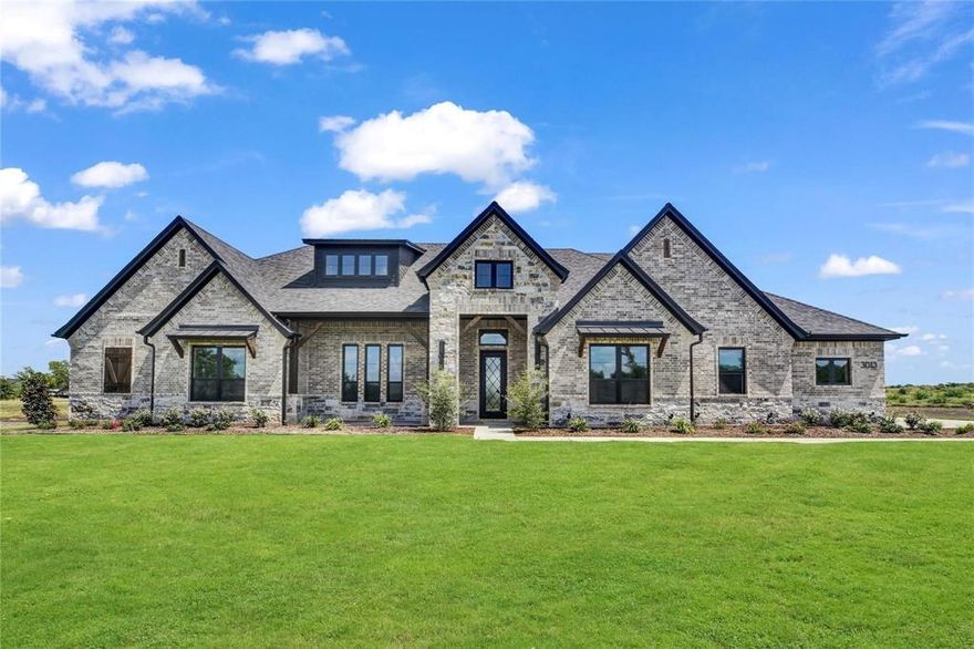 LUXURY NEW CONSTRUCTION COMPLETE : : Introducing Parker Co newest Luxury Home, Gated Community :: 3013 Summit Ranch located behind the gates of the new Summit Ranch Luxury Home Development! New custom home built by LBK Homes. Enjoy the peace and quiet of living on 2 acre private lot behind security gates. Step inside the front door and you will be immediately greeted with a light, bright, & open floor plan paired w soaring ceilings. Inside the Chef's kitchen you will enjoy commercial grade gas range and oven, oversized kitchen island w ample seating, upper & lower cabinet lighting, and a walk in pantry. The secluded master suite features a spa like bath with double vanities, large walk in closet w direct access to the laundry room. 3 additional bedrooms complete the home including a game room fit w surround sound wiring. Plenty of space for all the toys and vehicles in the oversized 3 car garage. Enjoy those iconic Texas Sunsets day after day from your back porch. Secure and private living less than 45 mins to Dallas, Ft Worth, DFW Airport.