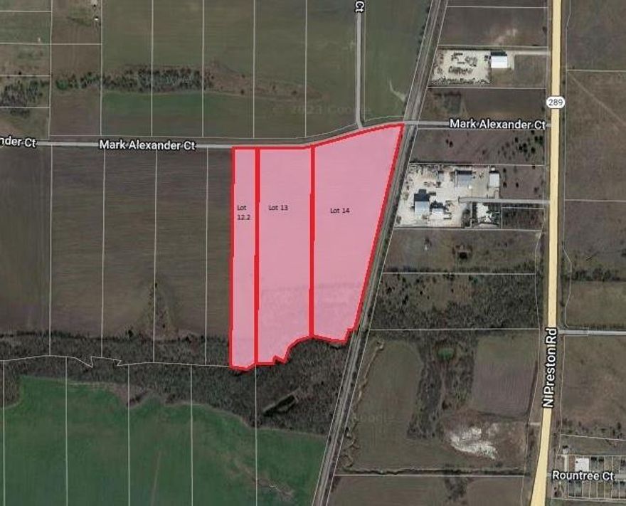 Great opportunity to own acreage for potential residential development in the Preston 450 subdivision just west of Preston Rd. and Celina High School in the fast growing suburb of Celina! Property currently has AG exemption. Mature trees located at south boundary and along east side of property. This listing is the combination package listing of three lots that are all contiguous and also listed for sale individually. Property is in the Celina ETJ; subdividing into SF residential lots w septic will require city approval. **However, buyer may research Ch 42, Texas Local Government Code, and may be able to have the ETJ released. Please review the statute and consult with an attorney regarding these options that went into law in Texas with the passing of SB 2038 in Sept 2023**.  Adjacent lot has dev agreement, see docs for details. Seller and agent make no guarantees as far as development prospects for this property; buyer and buyer’s agent should conduct thorough due diligence.