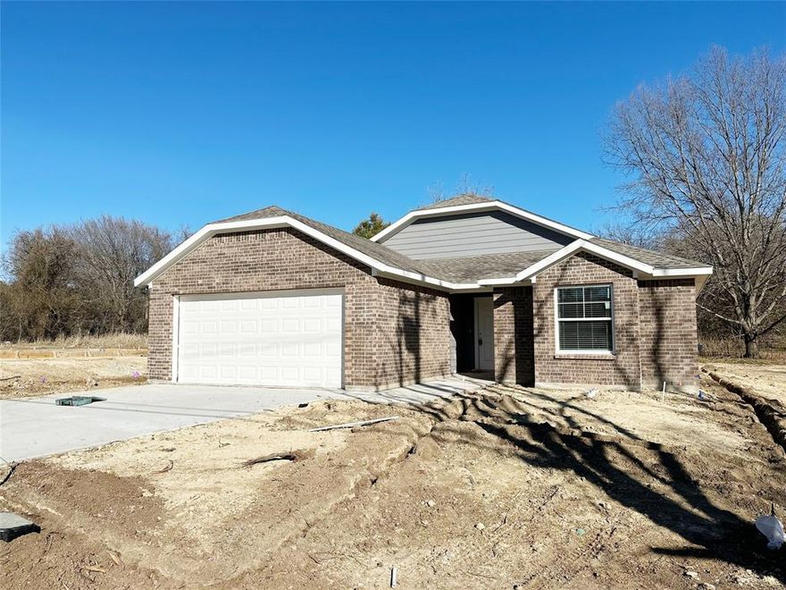 New construction completed in 2026, this charming 3-bedroom, 2-bath home offers 1200 sq. ft. with a functional open floor plan ideal for comfortable everyday living. The kitchen includes stainless steel appliances and opens to the main living and dining areas. The home features a large backyard, perfect for outdoor enjoyment, along with a two-car garage and extended driveway. Located in a quiet, well-maintained neighborhood close to local amenities.

This property is required to be owner occupied and income restrictions apply. Offered at $227,000, this is a great opportunity to purchase a newly built home at an affordable price. Schedule your private showing today!